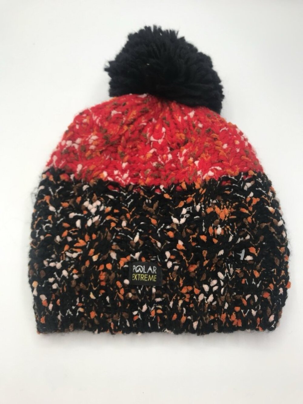 Gold Medal Polar Extreme Beanie Hat Cap Pom Pom Red Black Womens